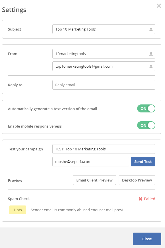 ActiveCampaign email marketing platform